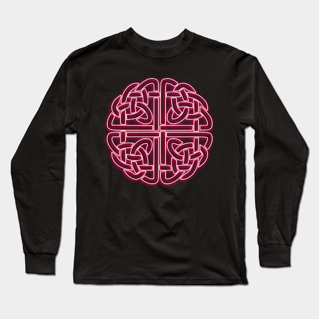 Celtic Knot pink neon Long Sleeve T-Shirt by la chataigne qui vole ⭐⭐⭐⭐⭐